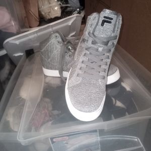 Size 9 Fubu gray sneakers